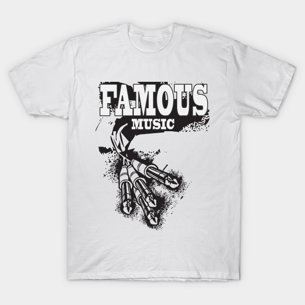 Famous Music T-Shirt by JayGDesigns